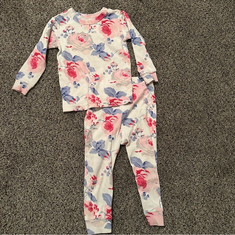 Baby Gap Floral Pajamas 18-24 months